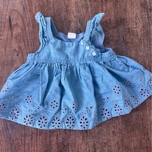 GAP Light Blue Chambray Baby Dress